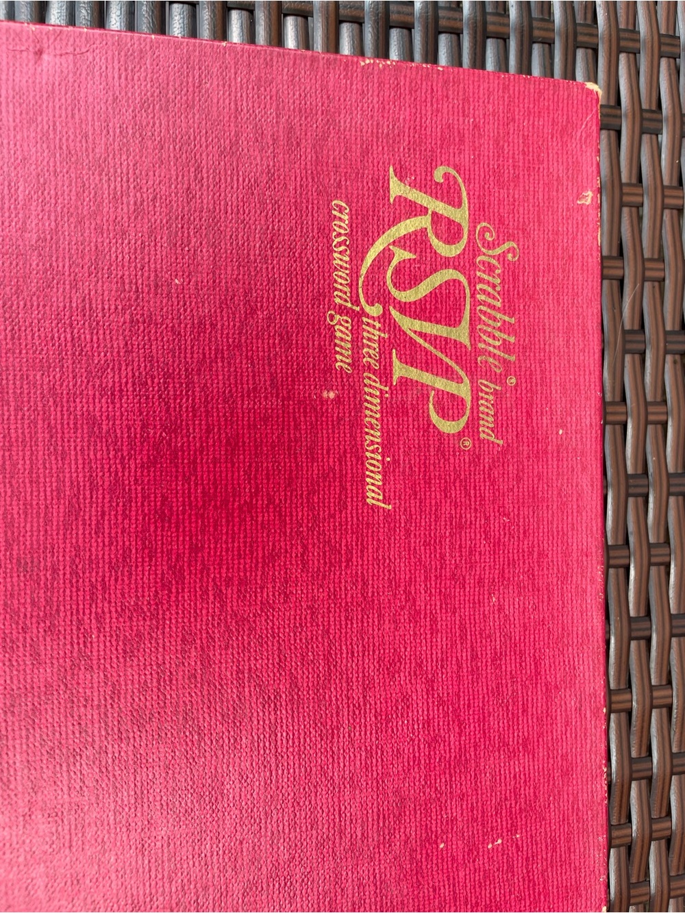 Scrabble R.S.V.P. Three-Dimensional Crossword Game - Red Cover